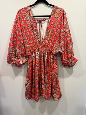 V neck half sleeve floral summer fit